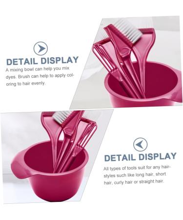 DOITOOL 1 Set Hairdressing Tool Home Highlight Kit Hair Coloring Tools Professional Hair Color Cream Mixer Mixture Diy Salon Tool Pro Tools Abs Hair Comb Hair Dye Red - Buy Online on GoSupps.com