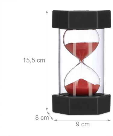 Relaxdays XXL Hourglass Set - Shatterproof Timers for Kids 1-30 Min Colorful Toothbrush Timers - Buy Internationally - Buy Online on GoSupps.com