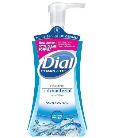 Dial Complete Antibacterial Foaming Hand Soap Variety Pack - Spring Water/Fresh Pear - 7.5oz Each - 5 Count Pack - Anti-Germ Formula - Convenient Hygiene Solution - Buy Online on GoSupps.com