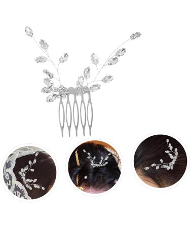 Beaupretty Hair Side Comb Small Side Comb Tiara Bridal Hair Accessories Rhinestone Hair Accessories Bridal Rhinestone Hair Comb Leaf Hair Comb Zinc Alloy Little Plum Blossom Wedding Bride - Buy Online on GoSupps.com