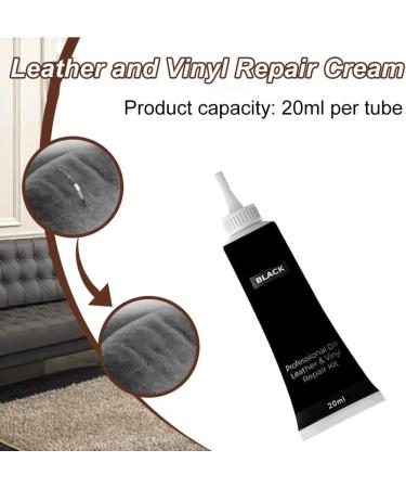 Leather Restore Cream Leather Recoloring Balm Leather Repair Kit Leather Repair Cream Leather Restorer Leather Recoloring Balm for Furniture Couch Car Seats Sofa Jacket 20ml (Black) - Buy Online on GoSupps.com