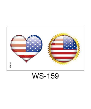 20 Sheets 4th of July American Flag Temporary Tattoos - Patriotic USA Party Favors - Buy Online on GoSupps.com