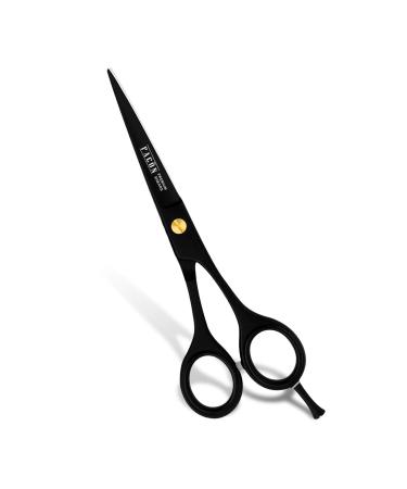 Facn Professional Razor Edge Barber Hair Cutting Scissors - Japanese Stainless Steel - 6.5" Length - Fine Adjustment Tension Screw - Salon Quality Premium Shears (The Bravo) 6.5 Inch (Pack of 1)