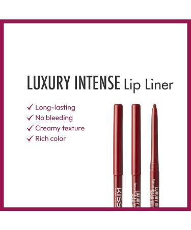 kiss new york Luxury Intense Lip Liner Set - Long-Lasting & Creamy Retractable Lip Liners (Deep Red) - 3PCS - Buy Online on GoSupps.com