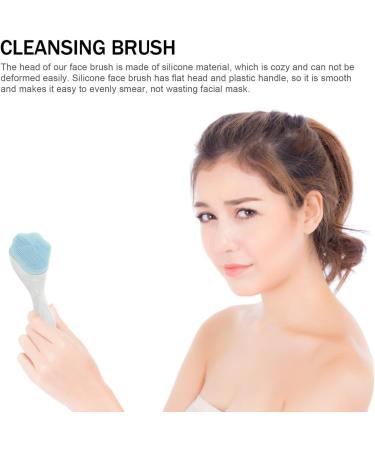 SHANPIN Handheld Silicone Face Scrubber Exfoliator - Soft Facial Cleansing Brush & Blackhead Remover (2 Pcs) - Waterproof Skincare Tool - Buy Online on GoSupps.com