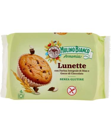  Mulino Bianco Mulino Bianco Lunette Tortina Senza Glutine Pack of 3 gluten-free cakes with wholegrain rice flour and chocolate chips 140g pack each pack contains 4 cakes + Polpa di Pomodoro - Buy Online on GoSupps.com