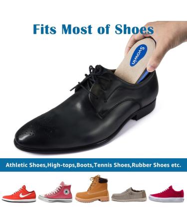 3 Layers Adjustable Orthopedic Heel Wedge Lift | Leg Length Discrepancies Insoles | Height Increase for Achilles Tendonitis & Heel Pain | Small Beige - Men & Women - Buy Online on GoSupps.com