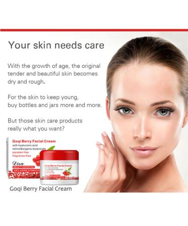 Buy Wolfberry Facial Cream Anti-Oxidant Hyaluronic Acid Moisturizing Anti-Aging & Firming Goji Berry Cream for Glowing Skin - Buy Online on GoSupps.com