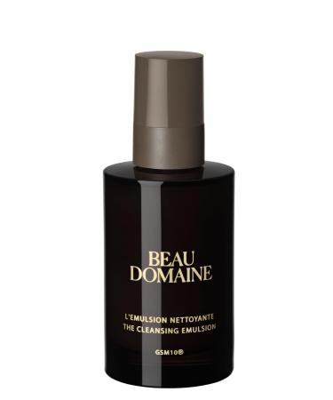 Le Domaine Facial Cleansing Emulsion | Gentle Foaming Face Cleanser | Hydrating Grape Extract & Patented GSM10 for Sensitive Skin | Natural Anti-Aging Skincare | 50ml