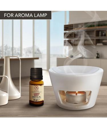100% Natural Juniper Oil - Essential 10ml - Juniper Berry Oil for Aromatherapy & Diffusers - Fresh Needle Scent from Macedonia - Buy Online on GoSupps.com
