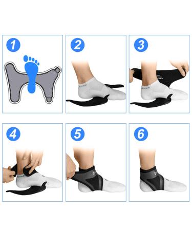 Hually One Pair Adjustable Ankle Support Ankle Support Breathable Open Heel Adjustable Size Ankle Brace for Men Women Foot Pr - Buy Online on GoSupps.com