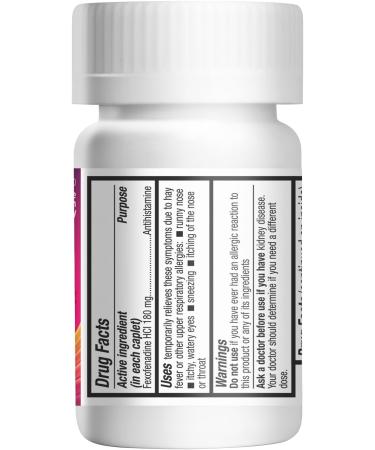 HealthA2Z Fexofenadine Hydrochloride 180mg | Antihistamine | Value Pack | 24-Hour Antihistamine for Allergy Relief | 30 Count (Pack of 24) | 720 Total Capelets - Buy Online on GoSupps.com