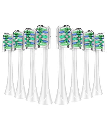 NEDIFON Replacement Toothbrush Heads for Philips Sonicare Medium to Soft Electric Brush Head Refills for Sonic Care DiamondClean ProtectiveClean EasyClean 4100 5100 6100 HX6250 pack of 8