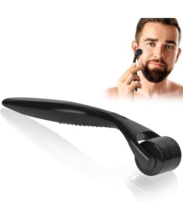 LOPHE Derma Roller 0.5mm Microneedle Derma Roller for Men and Women Professional Microneedling Derma Needling Micro Needle Roller Facial Wrinkles Hair Loss Stretch Marks Hair Regrowth Black head + black handle - Buy Online on GoSupps.com