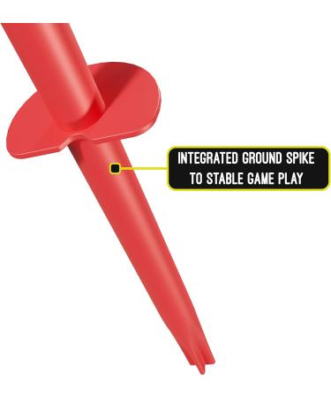 Swingball Classic Original - Red & Yellow | Outdoor Fun | Traditional Ground Set with Tennis Ball & 2 Bats | Ages 5+ - Buy Online on GoSupps.com