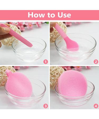 120 Pieces Compressed Facial Sponges - Professional Exfoliating Makeup Removal Pads for Spa Cleansing, Pink - Buy Online on GoSupps.com