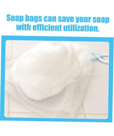 SOESFOUFU 4pcs Foaming Net Foaming Bags Soap Exfoliating Bag Face Foam Nets Bag Soap Sack Saver Pe - Buy Online on GoSupps.com