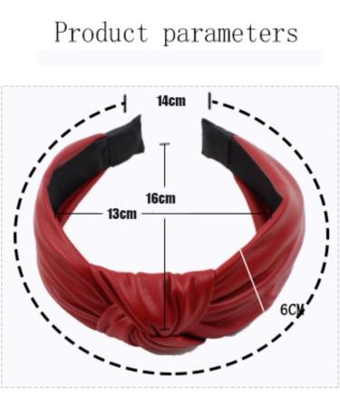 PU Leather Headbands with Knots Hair Band for Women Wide Women's Headband Hair Band Hair Band Hair Accessories for Women Girls Green - Buy Online on GoSupps.com