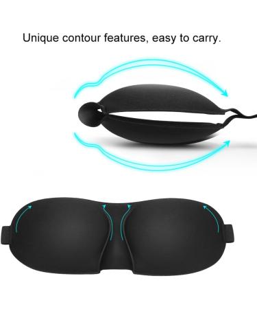 4 PCS Upgrade Sleep Eye Mask - Comfortable Adjustable 3D Contour Blindfold for Women - Perfect for Travel & Airplane Use - Buy Online on GoSupps.com
