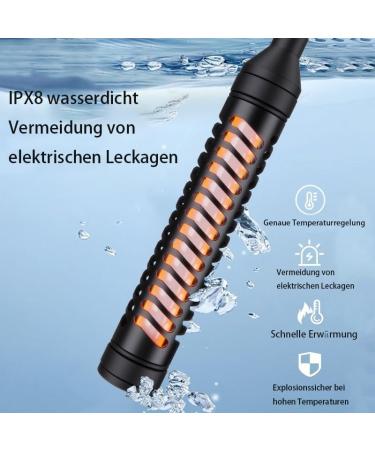 Gerui Aquarium Heater 35W/50W with Temperature Controller - Safe Heating for 1L-20L Fish Tanks - Buy Online on GoSupps.com