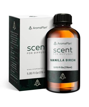 Home Luxury Scents Vanilla Birch 6 Fl Oz, Home Luxury Collection- Natural & Vegan Scents - Diffuser Oil Blends for Aromatherapy - USA Fragrance,6 Fl Oz (176ml)