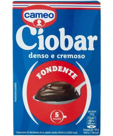  Italian Gourmet E.R. Cameo Ciobar Fondente Thick dense and creamy chocolate 6 x 115 g (30 bags of 23 g) Italian bitter hot drink + Italian Gourmet pulp - Buy Online on GoSupps.com
