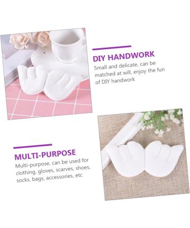 jojofuny 1 Set 50pcs Angel Wings Embroidery Supplies Wedding Favors New Born Fairy Wings Costume Women White 13X9CM - Buy Online on GoSupps.com