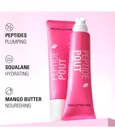 Revolution Skincare Peptide Pout Plumping Lip Balm Plumping & Nourishing Formula for Fuller Looking Lips 15ml - Buy Online on GoSupps.com