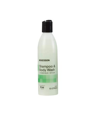 McKesson Body Wash and Shampoo with Aloe Cucumber Melon Scent 8 oz 48 Count