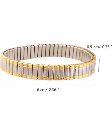 Shop OralGos Vintage Bangle Bracelet - Golden Pattern Stretchy Elastic Couple Love Bracelets - Stainless Steel Design International Shipping Available! - Buy Online on GoSupps.com