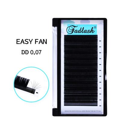 Buy Self-Fleed Eyelashes | Volume Eyelash Extensions | Easy Fan Lashes 0.07mm - 1 Tray Black - Buy Online on GoSupps.com