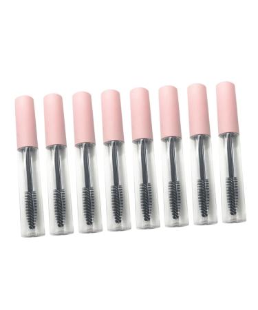 OHPHCALL 8pcs Mascara Tube Empty Mascara Bottle Eyelash Applicator Refillable Eyeliner Tube Pink Abs