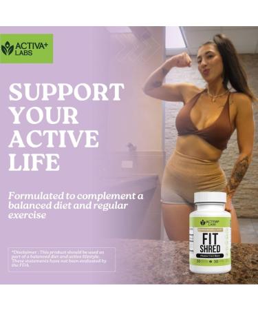 Fit Shred 11-in-1 Weight Management Herbal Supplement for Energy, Digestive Support & Daily Wellness | Metabolism Booster | Non-GMO, Veg, Natural Ingredients | 30-Day Supply 30 Count (Pack of 1) - Buy Online on GoSupps.com