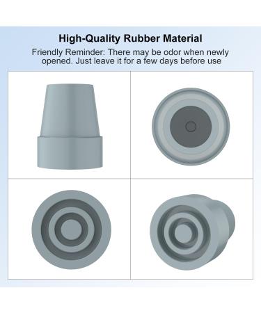 supregear Cane Tips (6-Pack) 19 mm Replacement Cane Tip for Walking Cane Crutch Sticks High-Strength Rubber and Carbon Black Mixed Non-Slip Stable Foot Pad Folding Cane Accessory Grey 19 mm Grey - Buy Online on GoSupps.com