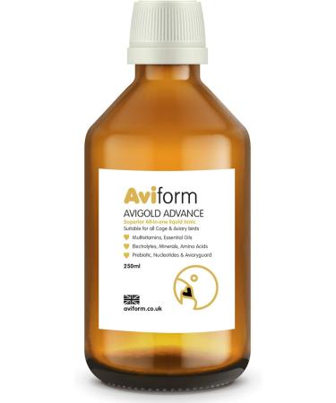 Avigold Advance All-in-One Liquid Bird Tonic - 250ml | Multivitamin with Essential Oils, Electrolytes, Minerals & Amino Acids | For Cage and Aviary Birds - Buy Online on GoSupps.com