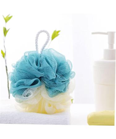 Healeved 8pcs Color Matching Bath Ball Body Scrubber Set - Natural Bath Sponges for Men and Women - Shower Poufs and Body Scrub Mitt - Buy Online on GoSupps.com