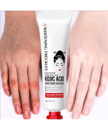 Kojic Acid Hand Cream, Kojic Acid Cream, Kojic Acid Cream for Hands, Moisturizing Nourishing Hydrating Hand Creams Improve Dry Smoothing Skin Beauty Hands Winter Skin Care (1)