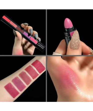 Cacacook 5-in-1 Matt Lipstick Set | Waterproof Long-Lasting Lip Gloss & Soft Butter Cream Texture | Perfect Makeup Gifts for Every Occasion - Buy Online on GoSupps.com