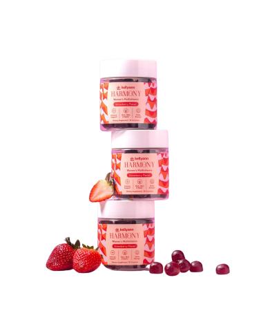 Dr. Kellyann Everyday Multivitamin Gummies Complete Daily Multivitamin with Essential Nutrients for Energy Immune Support & Wellness Gluten-Free Non-GMO Delicious Strawberry Flavor 30 Gummies