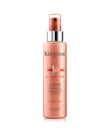 KERASTASE Discipline Fluidissime Anti-Frizz Spray | Hair Smoothing & Heat Protectant Spray | Illuminates Shiny Hair | With Morpho-Keratine and Conditioning Agents | For Styled Hair Floral 5.10 Ounce (Pack of 1)