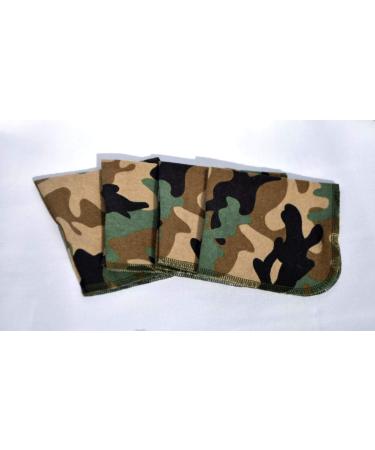 Camouflage Flannel Paperless Towels - Set of 4 | 1 Ply 10x10 Inches - Buy Online on GoSupps.com