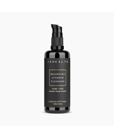 JSHealth Facial Cleanser - Gentle Face Cleanser and Face Wash for Women and Men with Vitamins C & E Avocado Oil & Chamomile