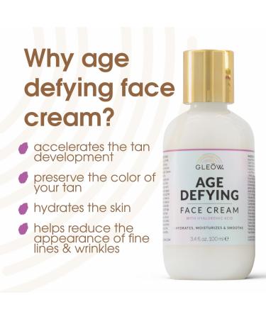 Face Tanning Drops & Revitalizing Cream - Hydrating Self Tanner for Face & Body | Age-Defying Bronzing Drops 1oz + 3.4oz - Buy Online on GoSupps.com