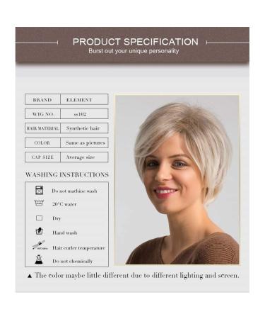 Short Gold Wavy Synthetic Wig for Women - Curly Brazilian Cosplay Hair | 50s 60s 70s 80s Style - Buy Online on GoSupps.com
