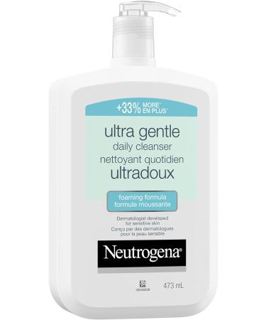 Neutrogena Daily Foaming Facial Cleanser Makeup Remover Face Wash Ultra Gentle +33% more per bottle 473 mL white - Buy Online on GoSupps.com