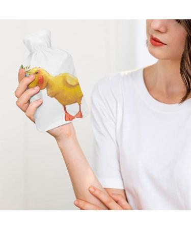 Little Duck Hot Water Bottle with Plush Cover - Hand Warmer for Adults & Kids | 26.5x15.3cm - International Shipping Available - Buy Online on GoSupps.com