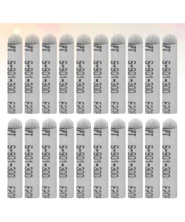 PartyKindom 100 Lames Microblading en Acier Inoxydable 14 Aiguilles Forme U Argent es Kit D'aiguilles pour Sourcils 100 Pi ces pour Maquillage Permanent et Microshading Professionnel - Buy Online on GoSupps.com