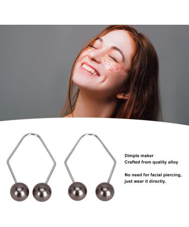 Facial Dimple Maker 2 Pair Dimple Trainer Balls for Face Cheeks Create a Beautiful Smile Develop Dimples (Black) - Buy Online on GoSupps.com