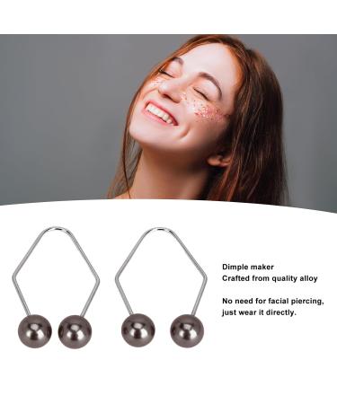 Uxsiya Dimple Trainer Tool - 2 Pairs Cheek Dimple Maker Balls for a Perfect Smile (Black) | Enhance Your Smile Internationally - Buy Online on GoSupps.com