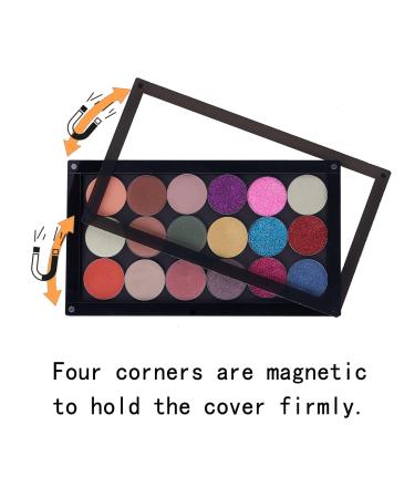 Coosei Magnetic Eyeshadow Palette - Acrylic, Waterproof, Single Layer with Clear Window - Buy Online on GoSupps.com